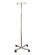IV Pole, Standard 2-Hook, 4-Leg, All Steel