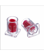 Tamper Evident Syringe Cap, Red, 500/Cs