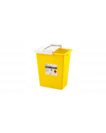 Monoject™ Sharps Safety Chemotherapy Waste Container, 12 Gallon with Hinged Lid