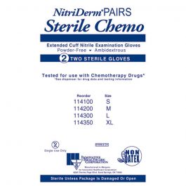 NitriDerm Exam Gloves, Sterile, M