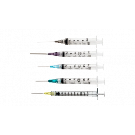 Luer-lok Syringe with Needle, 3mL, 25g x 1