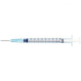 BD tuberculin syringe with detachable needle, 1mL, 25g x .625