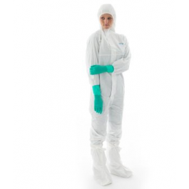 BioClean-D Coverall with Hood, Sterile, Medium