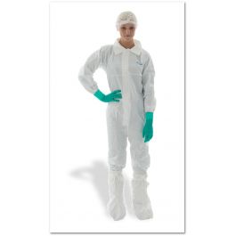 BioClean-D Sterile Coverall with Collar, Large