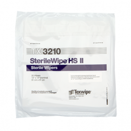 TechniCloth HS II Dry Cleanroom Wiper, Sterile, 12