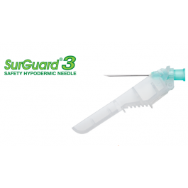 SurGuard3 Safety Hypodermic Needle, 20g x 1