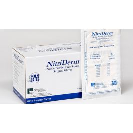 NitriDerm Nitrile Surgical Gloves, Size 7.0