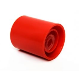 Tamper Evident Cap for IV Syringes, Red, Solid Outer Sleeve