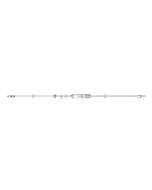 Sapphire Microbore Admin Set, 115", Back Check Valve, Non-Vented Spike