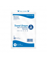 Towel Drape, Sterile, Fenestrated, 18" x 26"
