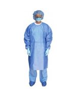 Blue Poly-Coated Chemo Gown, XL