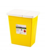 ChemoSafety Container, 8 Gallon, Hinged Lid
