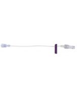 7" Smbr Ext Set w/MicroCLAVE Clr, 50/Cs