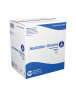 Isolation Gown Poly-Coated Barrier - White, Universal