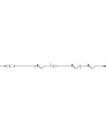 CARESAFE™ IV Administration Set with 15µm Filter, 3 CARESITE® Injection Sites, 134"