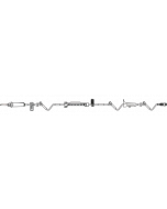 Infusomat® Space Pump IV Set with Air Stop Valve, 3 SafeLine® Valves, 119"