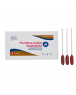 Povidone Iodine Swabsticks, 3 Swabsticks per Packet