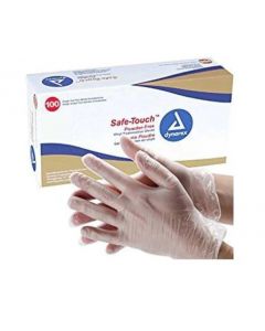 Gloves, 'Safe-Touch' Vinyl NS PF Lg,Cs