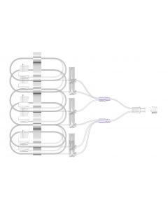 SCIG Set, 36" Hexa-furcated Subcutaneous Infusion Set, 9mm