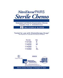 NitriDerm Exam Gloves, Sterile, XL
