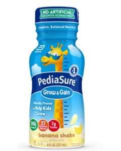 Pediasure Grow & Gain Shake, Banana Cream, 8oz