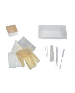 Trach Clean & Care Tray, 2 Compartment Tray