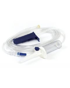 IV Admin Set with Y-Extension Site, 15u Filter, Drip Chamber