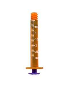 Low Dose Tip ENFit Syringe, Amber Bulk, 3mL