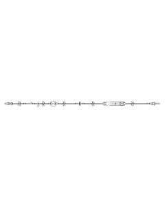 Sapphire Microbore Admin Set, 117",  0.2 micron filter, Back Check Valve, Non-Vented Spike