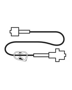 CADD™ Extension Set, 90", Anti-Siphon Valve,  Yellow-Striped, 