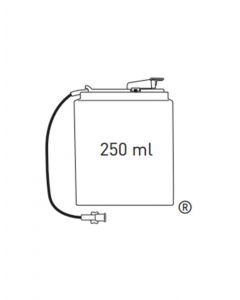 250 mL Clear CADD™ Medication Cassette Reservoir with Free Flow Protection
