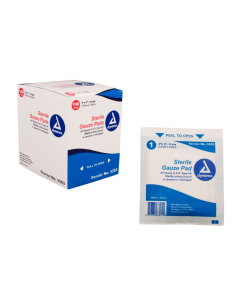 Gauze Sponge, Sterile, 12 Ply, 3" x 3"