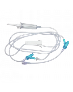 Primary IV Administration Set SafeDay™ Gravity 2 Ports, 15 Drops/mL, 84"