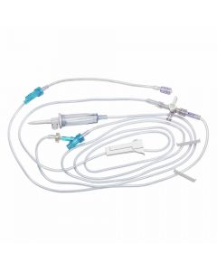 Primary Gravity IV Set with 2 SafeDAY™ Injection Sites and 1 High Flow Stopcock