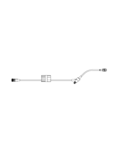 Rate Flow® II Regulator Extension Set with CARESITE® LAD, Spin-Lock® Connector, 17",  Priming Volume 2.8 mL