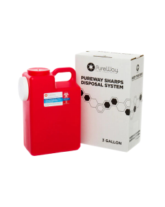 Pureway Sharps System, 3 Gal, 4/Cs