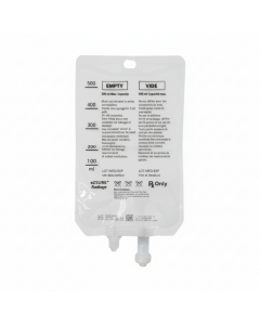 EzSURE™ Empty IV Fluid Bag, 2-Port, High Flow Needle-Free, 500 mL
