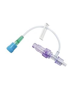 CARESITE® Needleless Connector, Bonded Small Bore T-port Extension Set, 5"