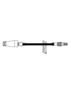 7" Extension Set w/ Removable MicroClave™, Clamp, Rotating Luer