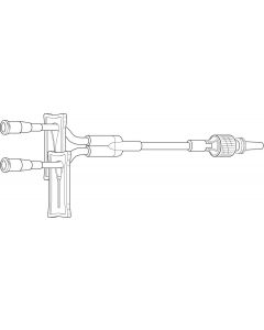 Y-Type Catheter Extension Set, Standard Bore, 5.3"