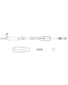 ChemoLock™ Secondary Administration Set with In-Line Filter, 30", 20 Drop, 0.2 Micron Filter