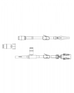 ChemoLock™ Oncology Kit, 21" Extension Set, Graduated Adapter