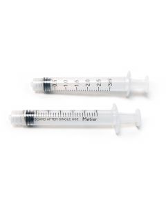 Empty Syringe with Luer Lock, 3 mL