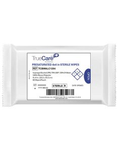 Sterile Woven Polyester Presaturated Wipes, 4” x 4”