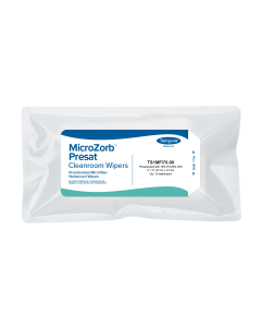 MicroZorb™ Presat Microfiber Nonwoven Cleanroom Wipers, 70% IPA, 9″x 9″