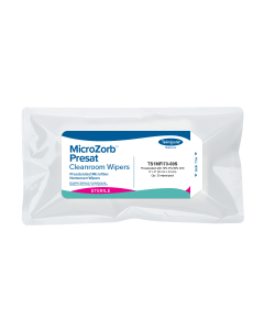 MicroZorb™ Presat Sterile Microfiber Nonwoven Cleanroom Wipers, 70% IPA, 9″x9″