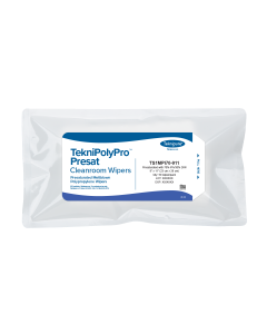 TekniPolyPro™ Presat Polypropylene Cleanroom Wiper, 70% IPA, 9″x11″