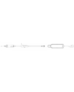 Secondary IV Set with Plastic Bag Hanger