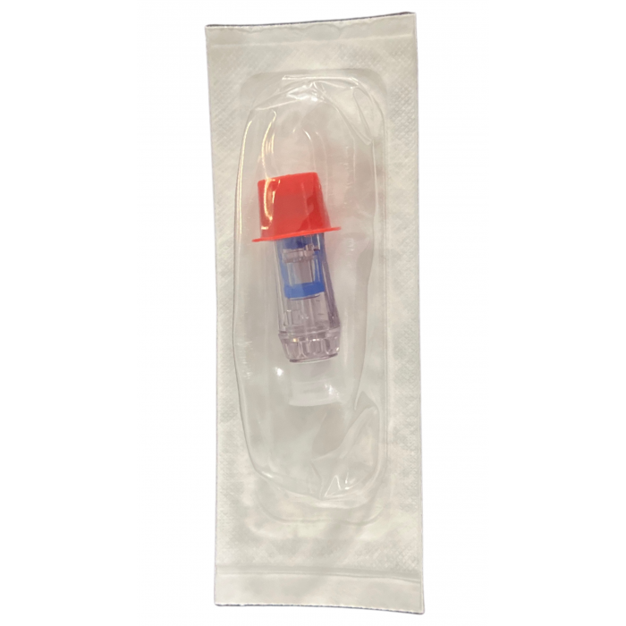 Spiros Spin Closed Male Conn, Red, 50/Cs