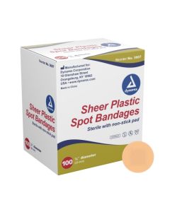 Sheer Plastic Spot Bandage, 0.875"